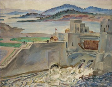 ムルマンスク トゥロムストロイの堰 ペトル・ペトロヴィッチ・コンチャロフスキーの計画シーン Oil Paintings